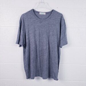 Faherty Short-sleeve Vintage Chambray T-shirt Gray Short Sleeve Crewneck Mens XL